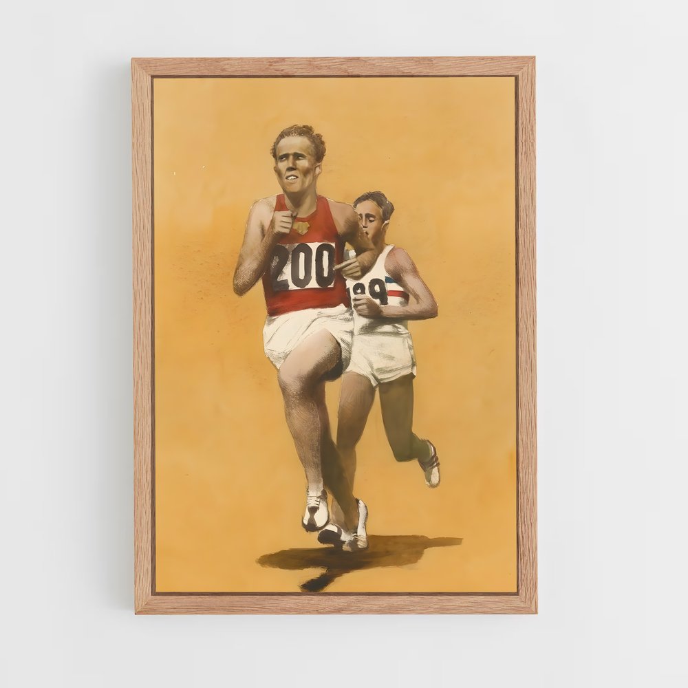 Poster La Course des Rêves – affiche Jeux Olympiques (vue 4)